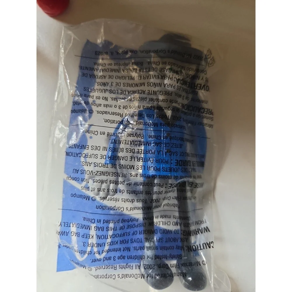 2002 Bendable Pinocchio Cat Figure Top Hat McDonald's Happy Meal Toy - Read